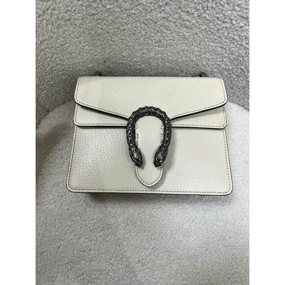 Gucci Dionysus Mini White Leather Bag - Like New with Dustbag - Picture 1 of 6